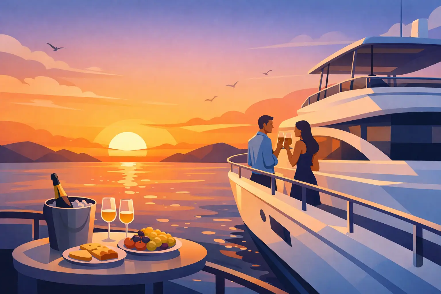 Why a Sunset Cruise with Refreshments Wins