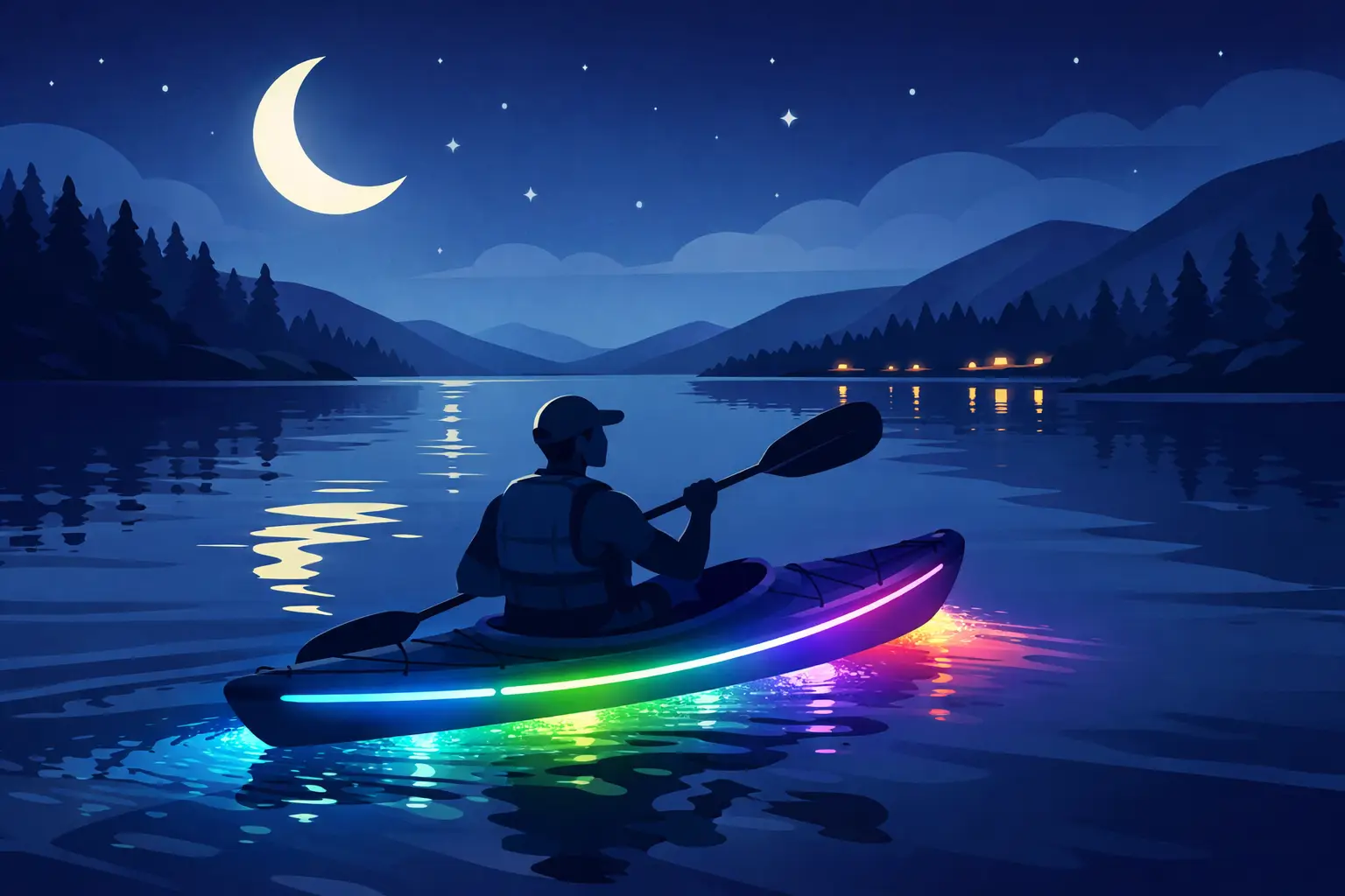 How LED Kayaking Feels at Night