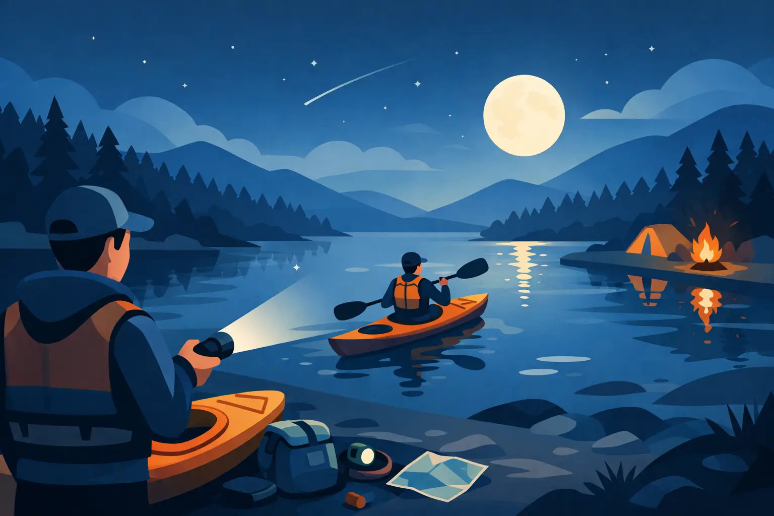 How to Prepare for Night Kayaking