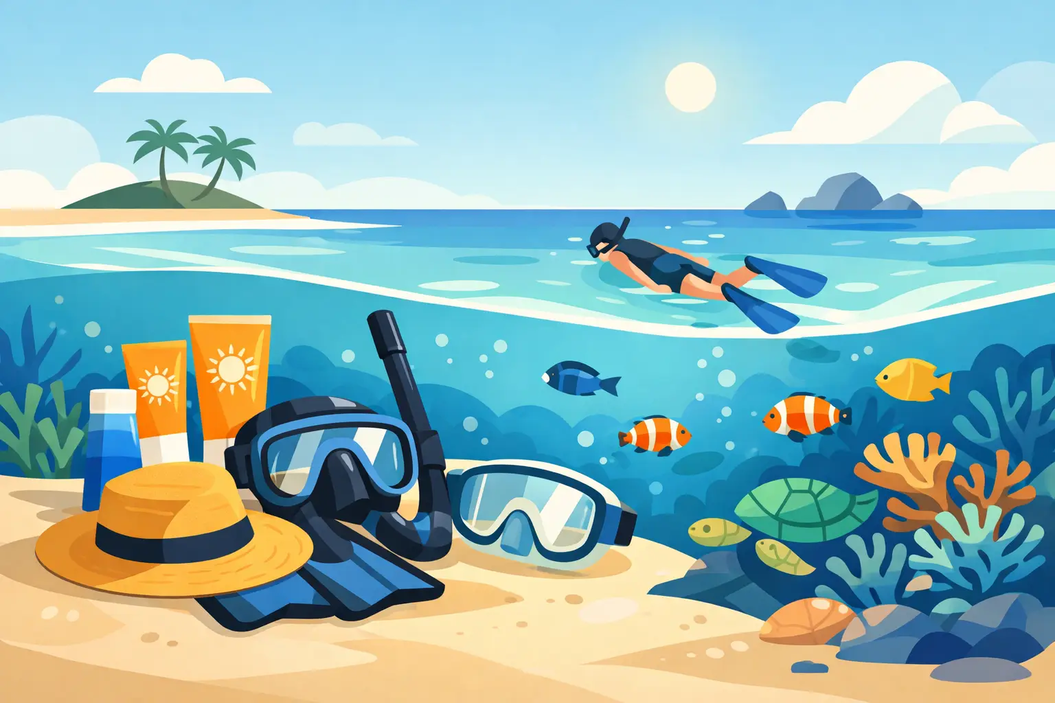 Reef Safe Sunscreen for Snorkeling: What to Pack