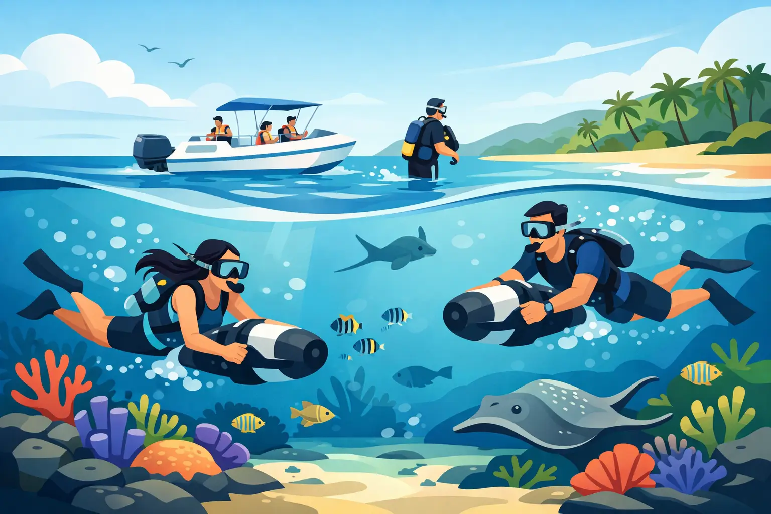 How Sea Scooter Tours Operate in Barbados
